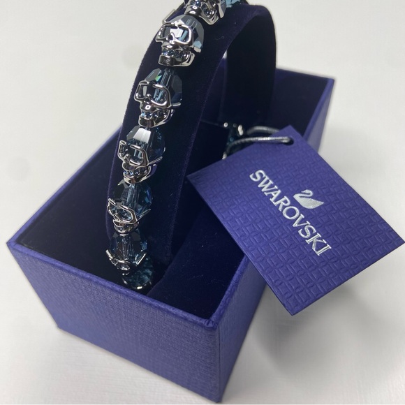 Swarovski Taddeo Skull Crystal Bracelet Unisex - Picture 2 of 11